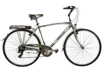 Immagine prodotto di Bicicletta da città Canellini EGO 28" uomo alluminio 21v - Grigio/Lime 52