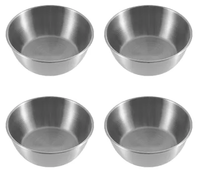 Immagine prodotto di Piccole ciotole da 12 cm, confezione da 4, in acciaio inossidabile, ideali per salse e snack