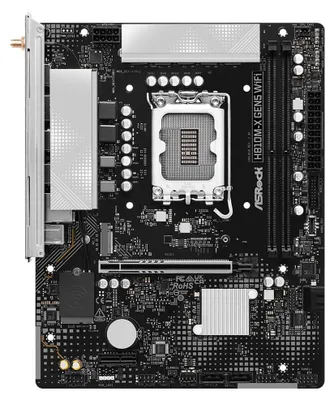Obrázok produktu pre Asrock H810M-X Gen5 WiFi, Intel, LGA 1851 (Socket V1), Intel Core Ultra (Series 2), DDR5-SDRAM, 128 GB, DIMM