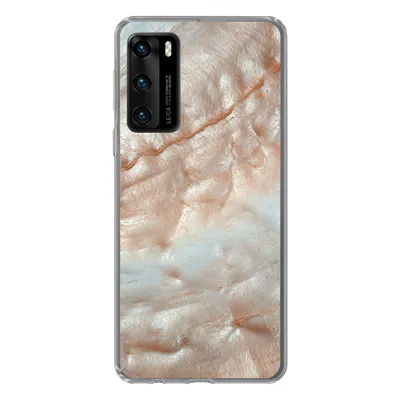 Produktbild von MuchoWow® Handyhülle Schutzhülle Hülle für Huawei P40 Mineralien - Naturstein - Perlmutt Silikon Softcase Handy Hülle - Handytasche