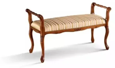Produktbild von Sitzbank Wohnzimmer Klassische Bank Polsterbank Möbel Textil 101x40x57