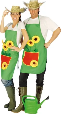 Produktbild von Gärtnerschürze für Damen und Herren | Mit Sonnenblumen Applikationen