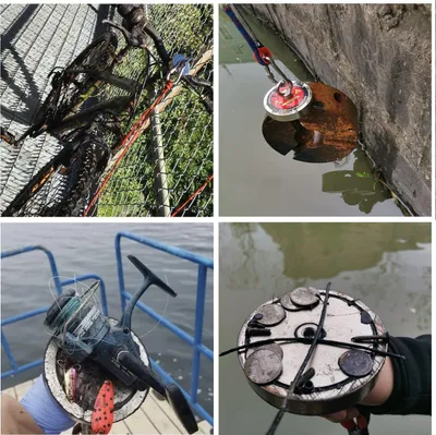 Produktbild von Famanu Neodym-Magnetvisser 500 kg - mit Seil, Handschuhen und Tragetasche