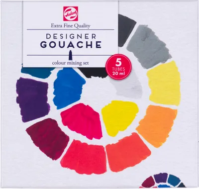 Produktbild von Talens Gouache Extra Fein Mischset, 5x20ml Tuben