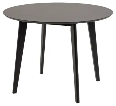 Produktbild von Actona Roxby, Rundform, Fester Tisch, Schwarz, Gummibaumholz, 4 Bein(e), Schwarz