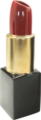 Imagen del producto de GILDE Vase, Lippenstift, "Milano", Keramik, goldfarben, rot, schwarz, , L. 8 cm, B. 8 cm, H. 30,5 cm 47243