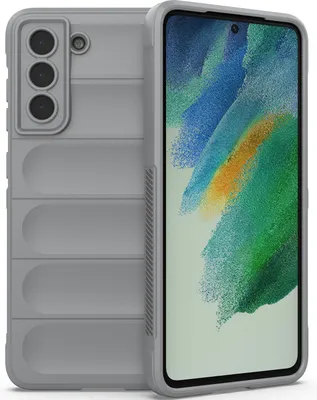 Produktbild von Galaxy S21 FE 5G Hülle, Weich TPU Silikon Stossfest Anti-rutsch Schutzhülle für Samsung Galaxy S21 FE 5G Grau