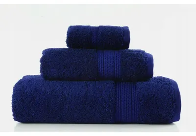 Produktbild von Handtuch - 100% Baumwolle - 600 g/m2 - 30x50 cm - Extra Saugfähig - Dunkelblau - hohe Grammatur - EGYPTIAN