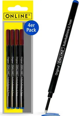 Produktbild von ONLINE Rollerball-Minen Gelschreiberminen 0.7 mm Blau