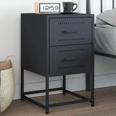 Obrázok produktu pre Maison Exclusive - Nočný stolík antracit 36x39x60,5 cm oceľ