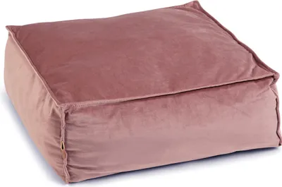 Produktbild von Designed by Lotte Velveti Liegekissen - Katze - Samt - pink - 50x50x20 cm