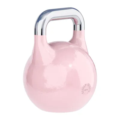 Obrázek produktu pro GORILLA SPORTS® Kettlebell Competition – hmotnost 8 kg, z masivního litého oceli, růžová – kettlebell, soutěžní kettlebell, houpací činka