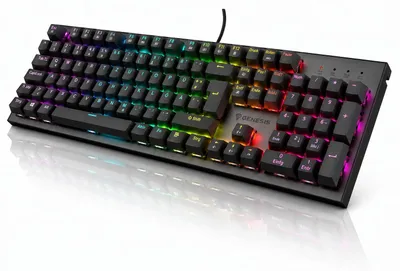 Produktbild von Mechanische Gaming Tastatur QWERTZ Full-Size Brown Switches Hot Swap RGB Black