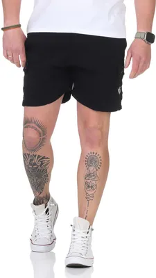 Produktbild von Herren Shorty Sporthose Freizeithose Bermudas mit Taschen; Schwarz/XL