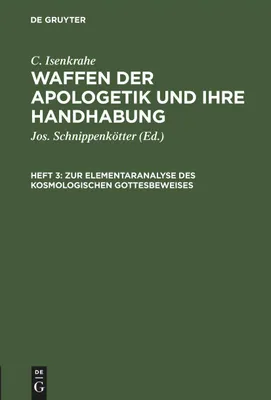Produktbild von Zur Elementaranalyse des kosmologischen Gottesbeweises