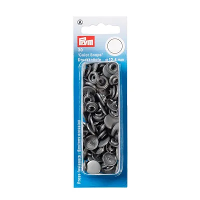 Obrázek produktu pro Prym 393145, Druky (patentky), Polyoxymetylen (POM), Stříbrná, Matný, Kulatý, 1,24 cm