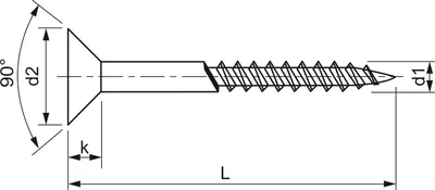 Produktbild von Holzschrauben ø 6,0x60 mm Pozidriv Schrauben DIN7997 Senkkopfschrauben verzinkt