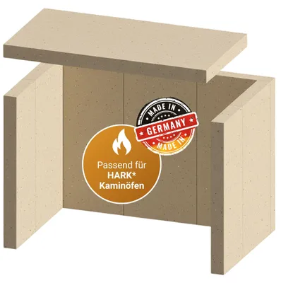 Produktbild von Feuerraumauskleidung 8-teilig passend für Hark 43** (Vermiculite)