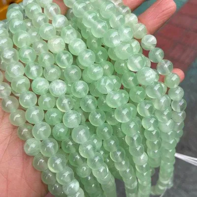 Immagine prodotto di Perline di giada, 8 mm - Giada naturale - Set di perline per gioielli, prodotto in modo sostenibile