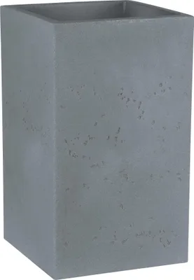 Produktbild von Blumensäule geli Cube High Kunststoff 28 x 28 x 48 cm betonfarbe hell