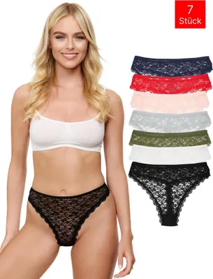 Produktbild von Tazzio Damen String 7er-Pack F917 (Mix, M)