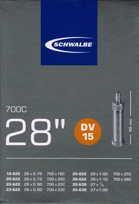 Produktbild von Schwalbe DV 15 Schlauch 28" 18/28-622 Dunlopventil 40mm DV15 22/25-630