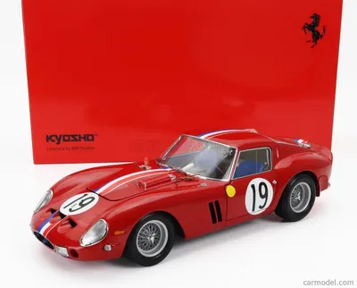 Imagen del producto de Kyosho KS08438A, modelo de coche deportivo, montado, escala 1:18, Ferrari 250GTO, apto para cualquier género, metal