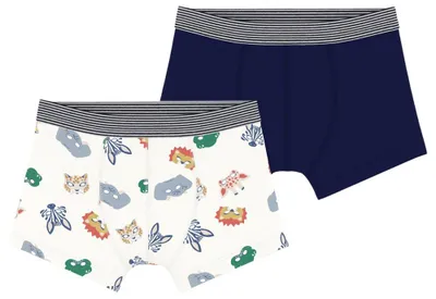 Image de Boxers pour enfants en coton, imprimés, et masques