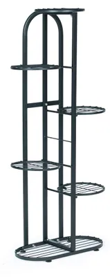 Produktbild von ModernHome PJJPS0014, Metallregal für Pflanzen, 6 Ebenen, 106 cm, schwarz