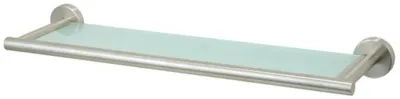 Produktbild von Wand-Glasregal Neapel, Edelstahl, 54 cm