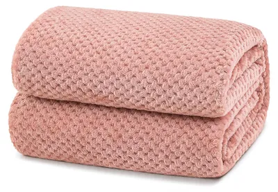 Produktbild von Weiche Fleece Decke 220x240 cm, Rosa