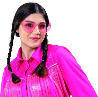 Produktbild von Herzbrille rosa Karneval Fasching Kostüm Accessoires Zubehör unisize