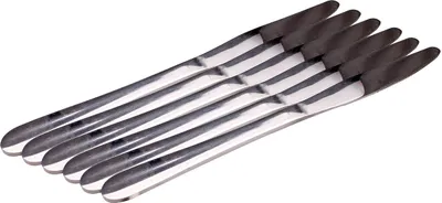 Produktbild von Messer 6er Set Küchenmesser Edelstahl Messer Silber