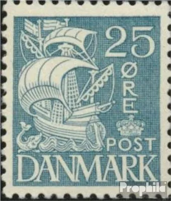 Produktbild von Briefmarken Dänemark 1933 Mi 204I postfrisch Karavelle
