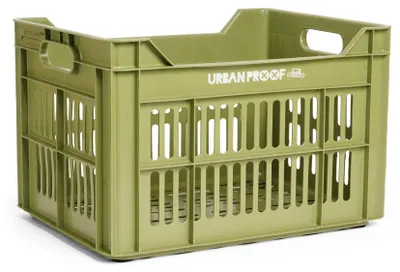 Image de Urban Proof Caisse à vélo 30 litres Plastique recyclé Vert olive