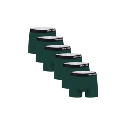 Obrázek produktu pro balení 6 pánských boxerek z modalu x micro, elastické pánské kalhoty - MENCODE Green L