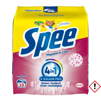 Produktbild von Spee Megaperls Color Waschmittel Parfümtechnologie 19 WL 4in1 1140g