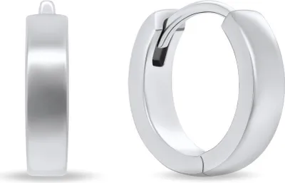 Obrázek produktu pro Minimalistické stříbrné kulaté náušnice EA204W