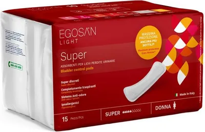 Image de Egosan Light Super - 1 paquet de 15 protections