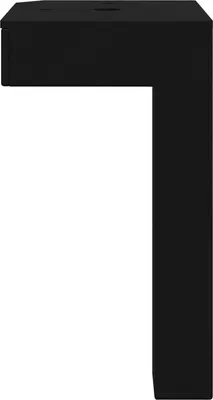 Image de vidaXL Pieds 12 pcs noir 57 x 57 x 100 mm fer