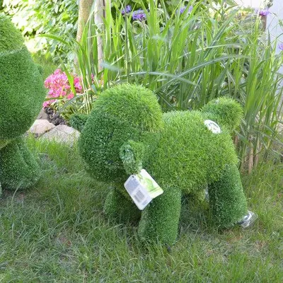 Produktbild von AniPlants, Grasfigur, "Schaf" stehend, Gartendeko, 33cm