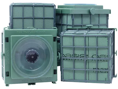 Produktbild von Steckschaum Auto Steckmasse Grün 11cm x 11cm x 9cm – Perfekte Autodekoration für Hochzeiten & Feierlichkeiten