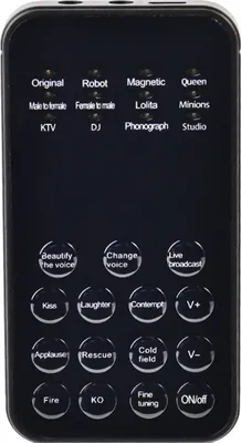 Produktbild von Sprachwechsler 12 Sprachmodi klare Soundänderung Plug Play Live Streaming -Mikrofonsprachmodulator für Zuhause