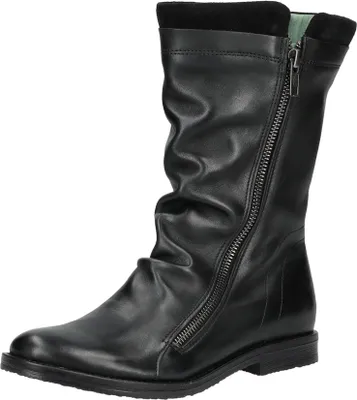 Produktbild von Mittelhohe Leder Stiefel CLASH E226 mit weichem Wildleder-Schaftdetail und leichter Sohle