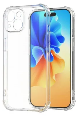 Produktbild von Stoßfeste Hülle für iPhone 15 Pro mit Kameraschutz, Transparent