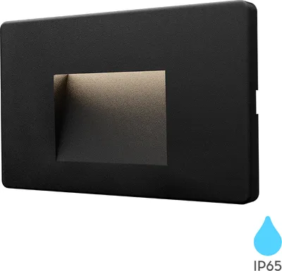 Produktbild von Braytron 3W LED Treppenlicht Treppenbeleuchtung Treppenleuchte Stufenlicht Stufen Leuchte Eckig Schwarz 3CCT
