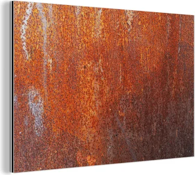 Obrázok produktu pre Nástenná dekorácia Kovový kovový obraz Wall Art 90x60cm Vintage - hrdza - kov Muchowow Hliníkové obrazy