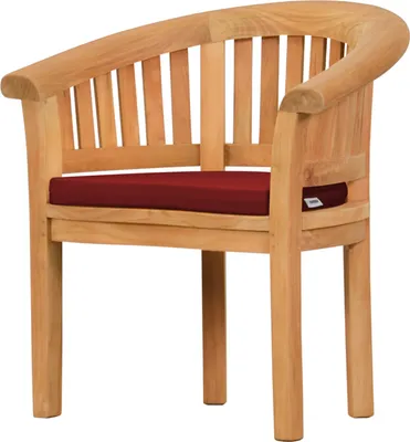 Produktbild von Sesselauflage Sitzauflage Havana rot 57 x 43 cm als hochwertiges Polster für Bananensessel waschbares & UV-stabiles Kissen für Gartensessel