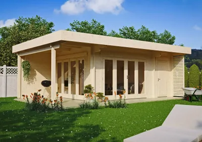 Produktbild von Fjordholz Gartenlounge Modell Sandra 44 C
