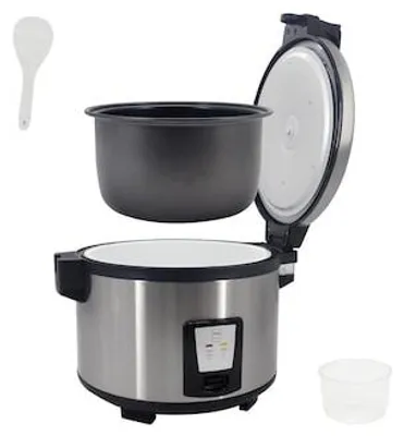 Produktbild von METRO PROFESSIONAL Reiskocher, GRC1008, 42 x 33 x 34 cm, 8 L, Edelstahl, silber